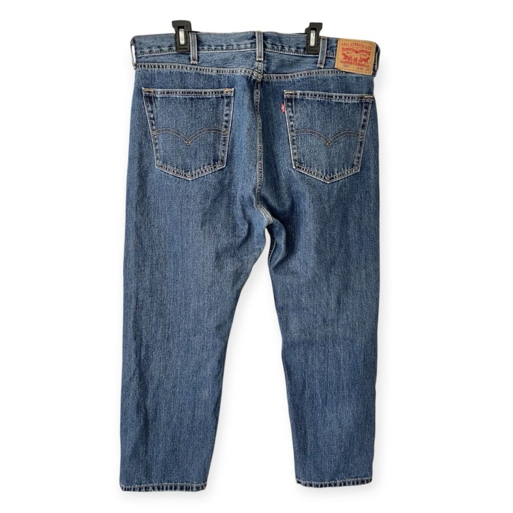 Levi's 505 Men's Regular Fit Straight Leg Jeans Blue Denim 40x29 Normcore Grunge - Picture 3 of 15